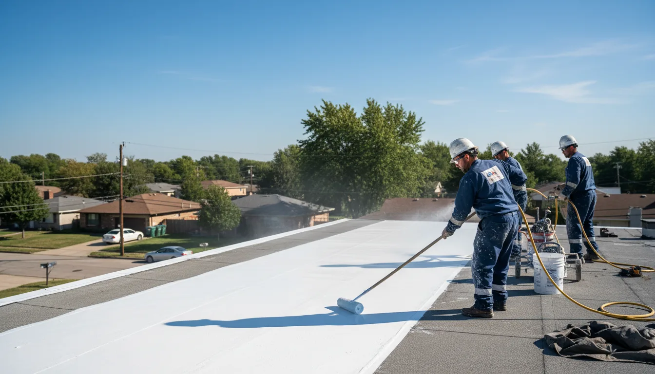 Commercial roof coating in Simpson, LA near me